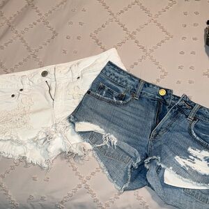 Two American Eagle shorts size 6